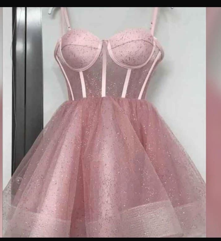 Pink Tulle Corset Dress
