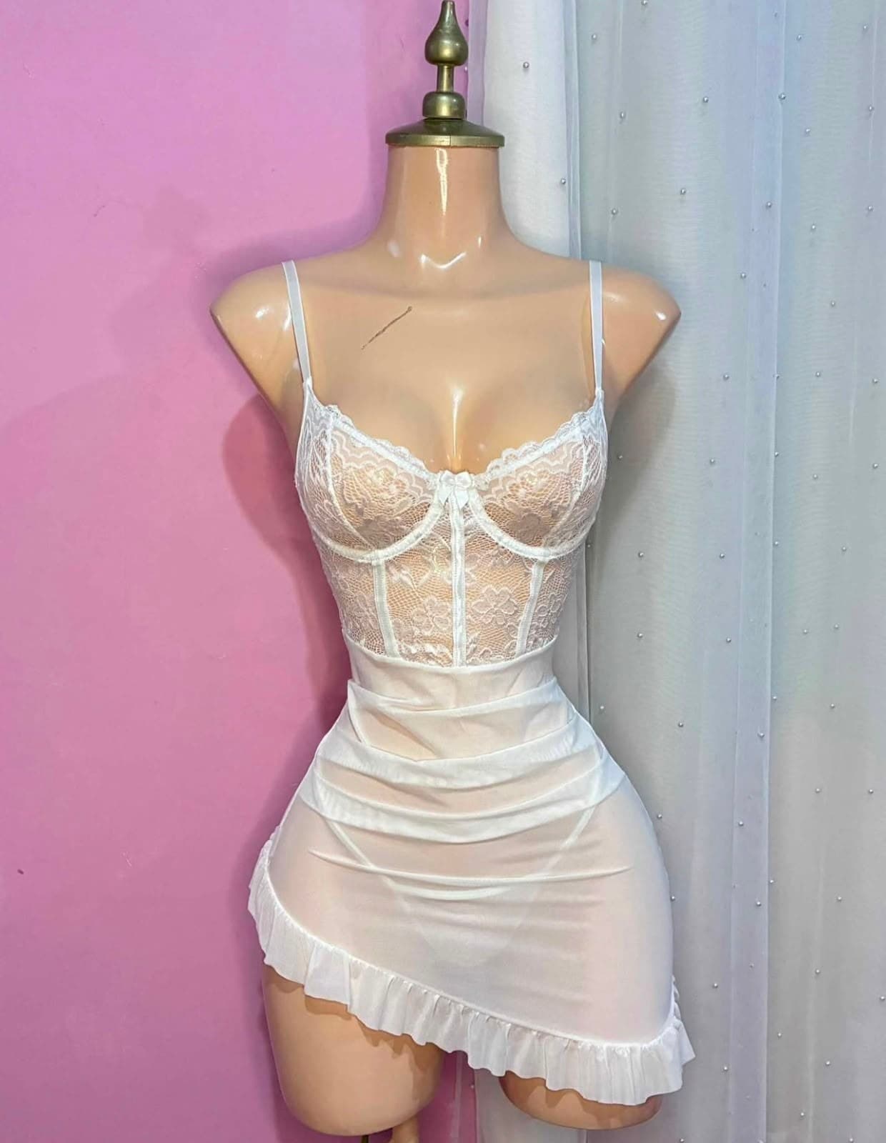 White Corset Dress
